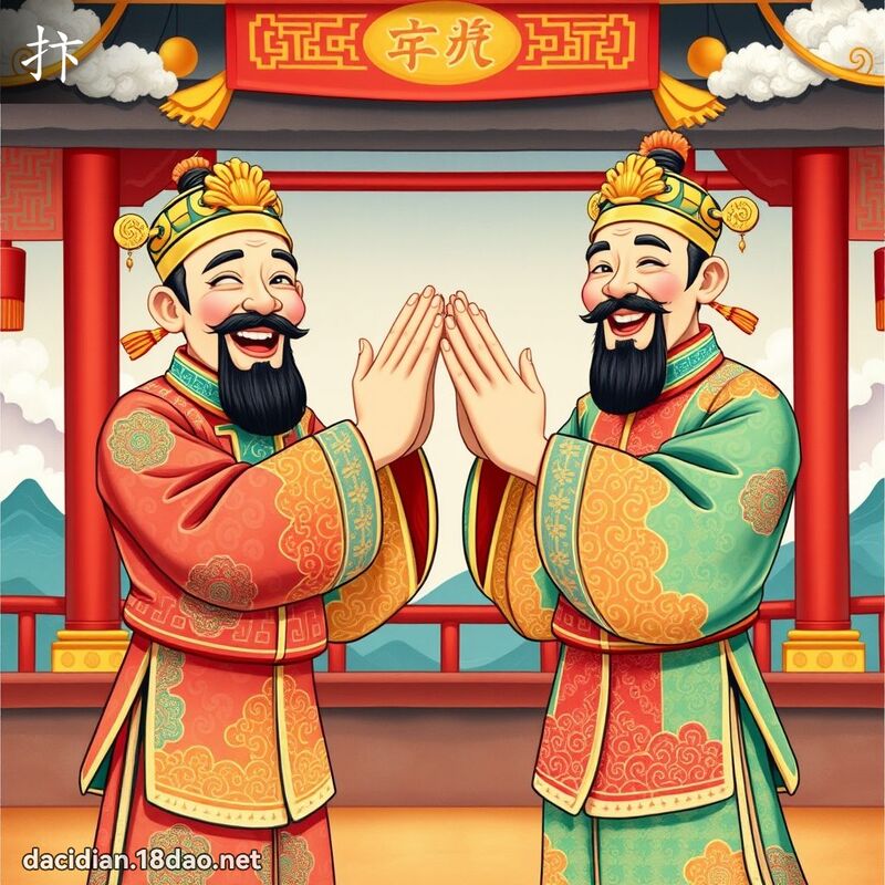 抃 - 國語大辭典配圖