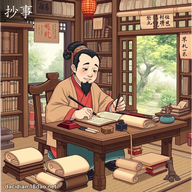 抄事 - 国语大辞典配图