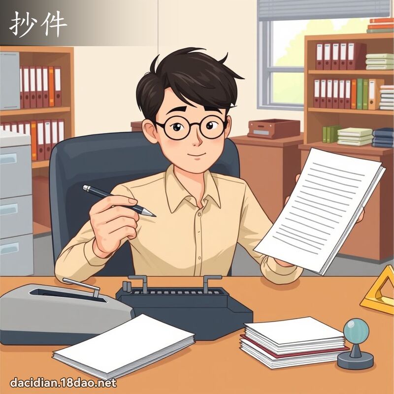 抄件 - 国语大辞典配图