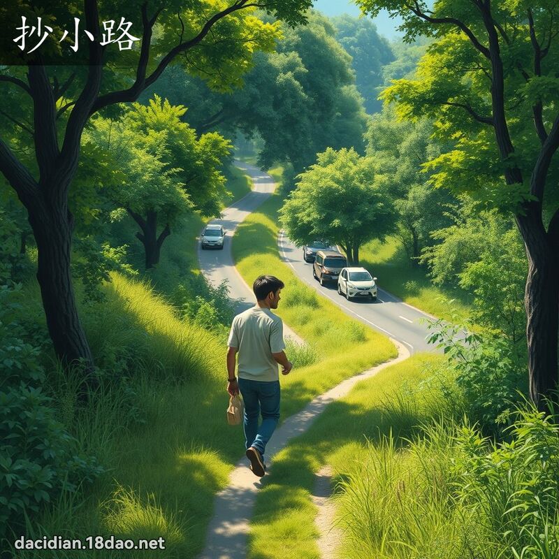 抄小路 - 国语大辞典配图
