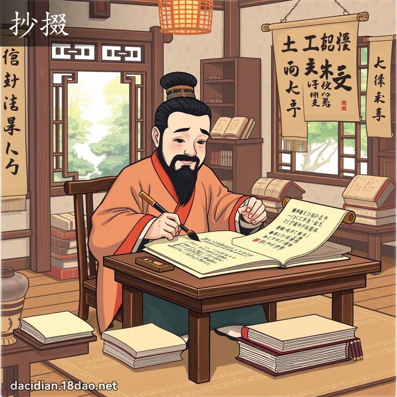 抄掇 - 國語大辭典配圖