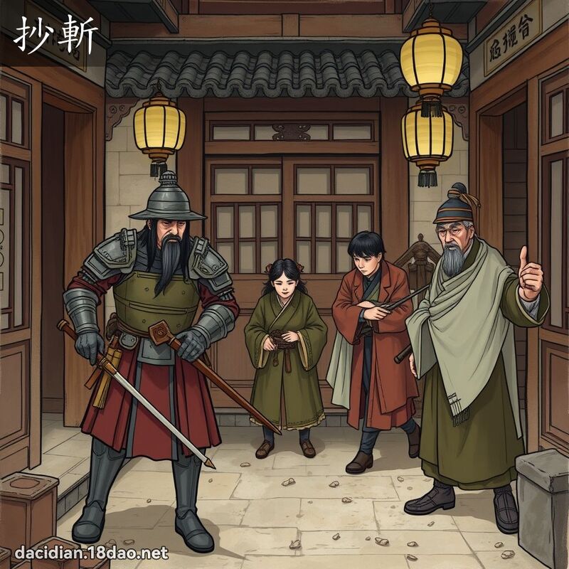 抄斬 - 國語大辭典配圖