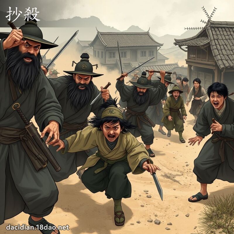 抄杀 - 国语大辞典配图