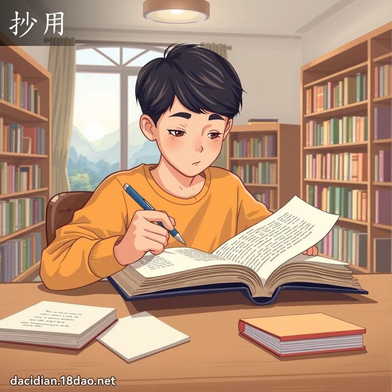抄用 - 国语大辞典配图