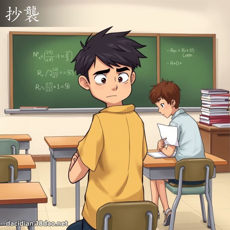 抄襲 - 國語大辭典配圖