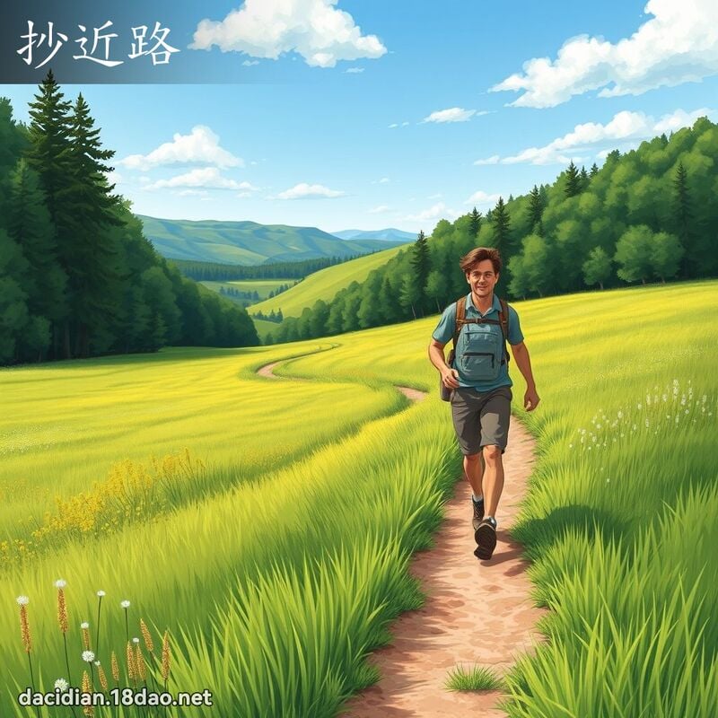 抄近路 - 國語大辭典配圖