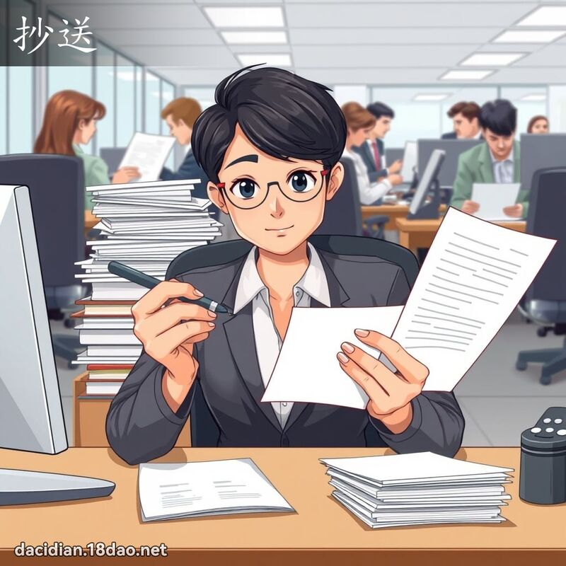 抄送 - 国语大辞典配图