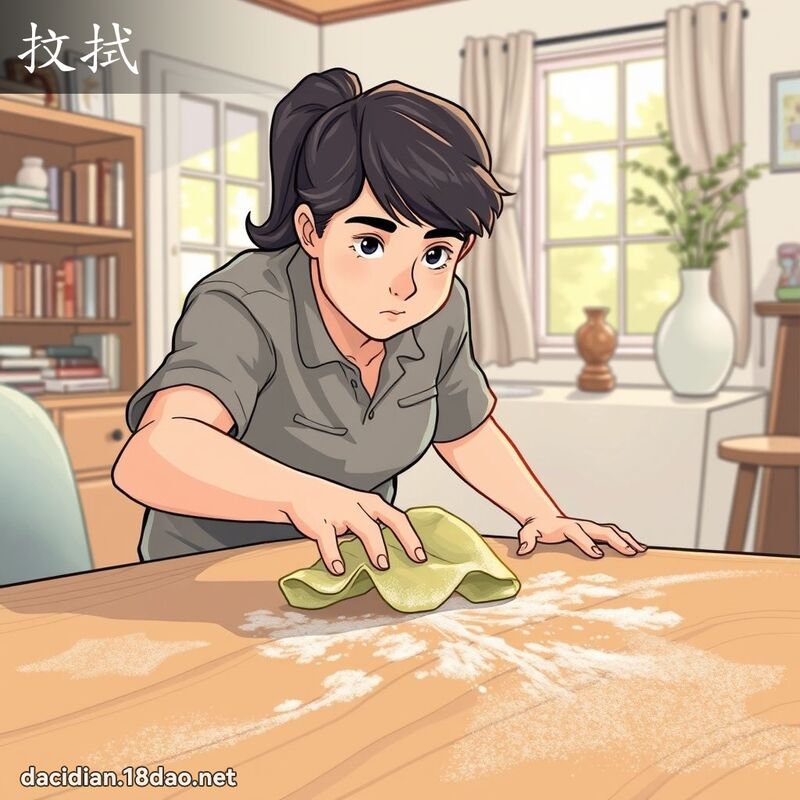 抆拭 - 国语大辞典配图