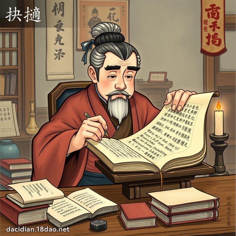 抉擿 - 国语大辞典配图