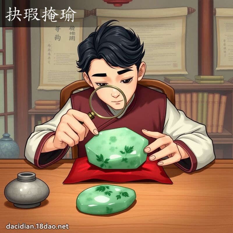 抉瑕掩瑜 - 國語大辭典配圖