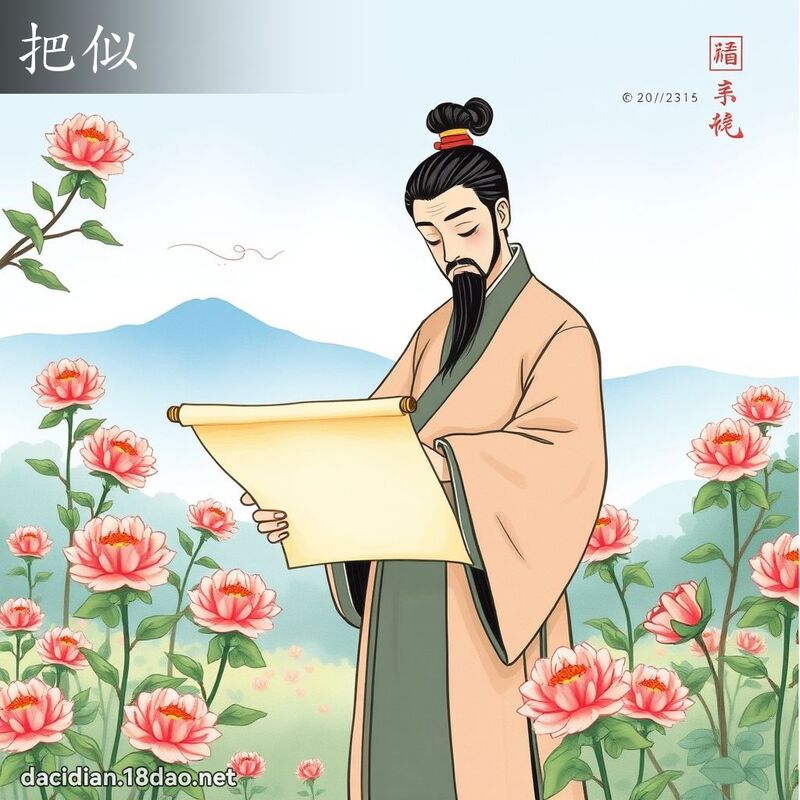 把似 - 国语大辞典配图
