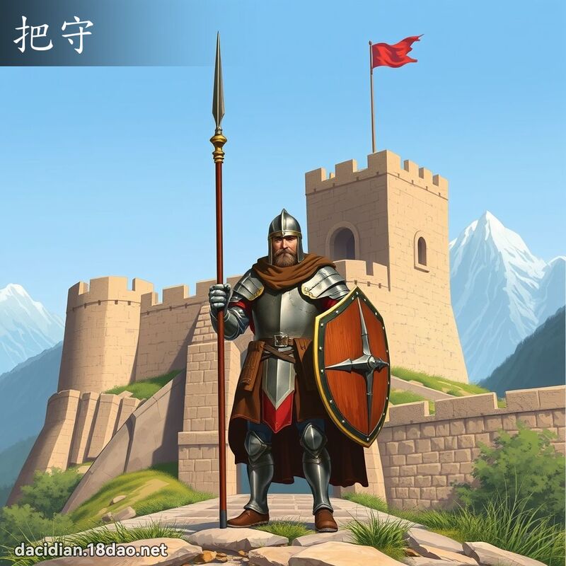 把守 - 国语大辞典配图