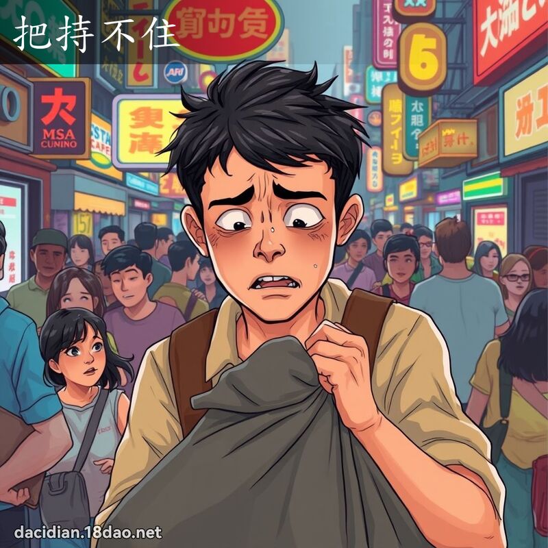 把持不住 - 国语大辞典配图