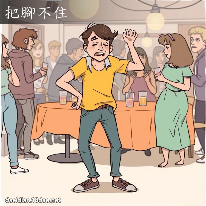 把腳不住 - 國語大辭典配圖