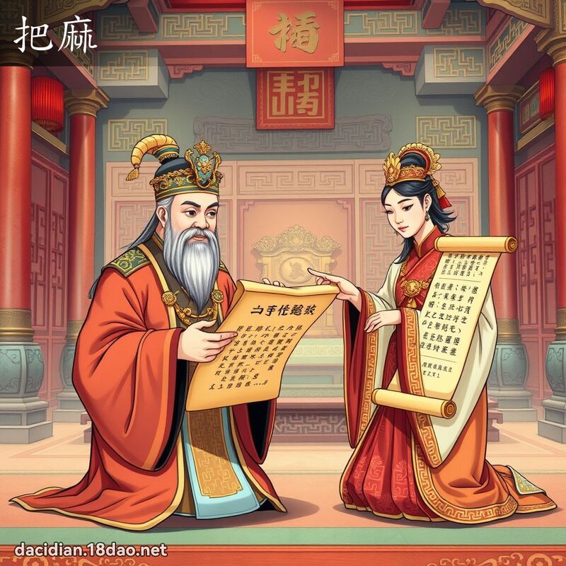 把麻 - 国语大辞典配图