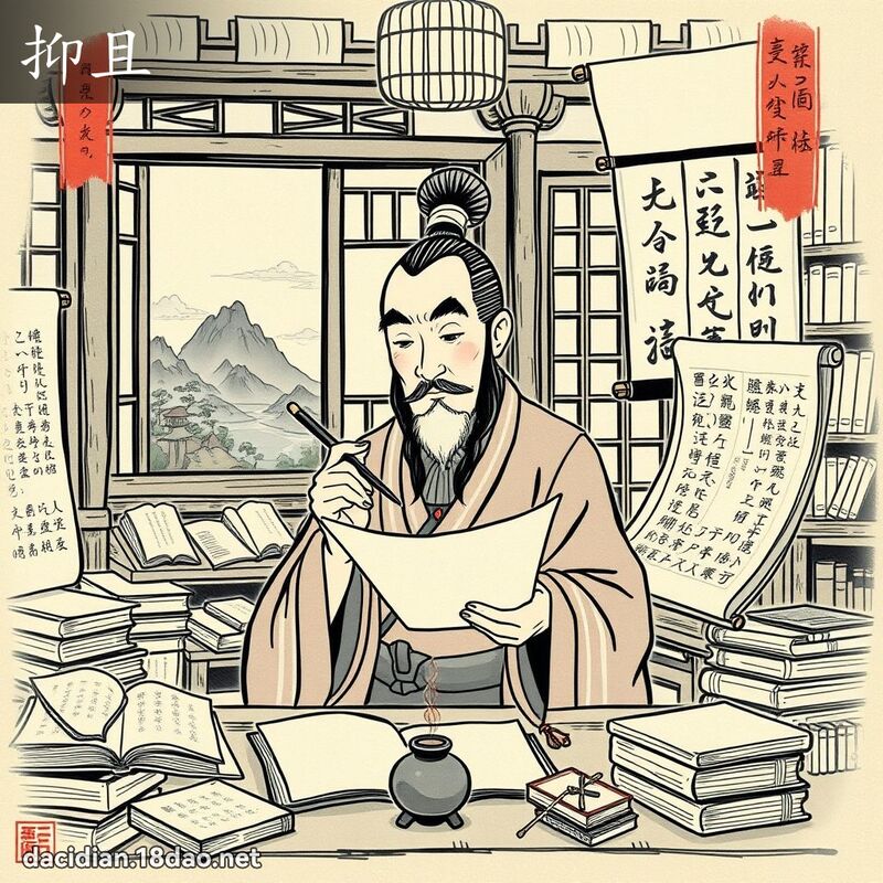 抑且 - 國語大辭典配圖