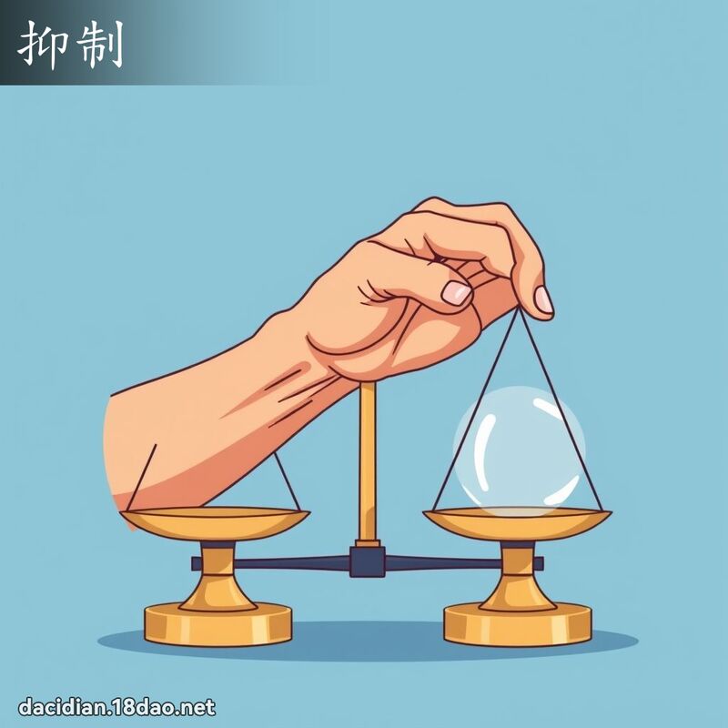 抑制 - 國語大辭典配圖