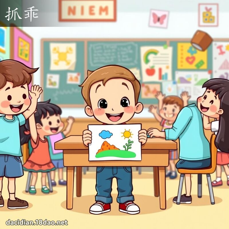 抓乖 - 国语大辞典配图