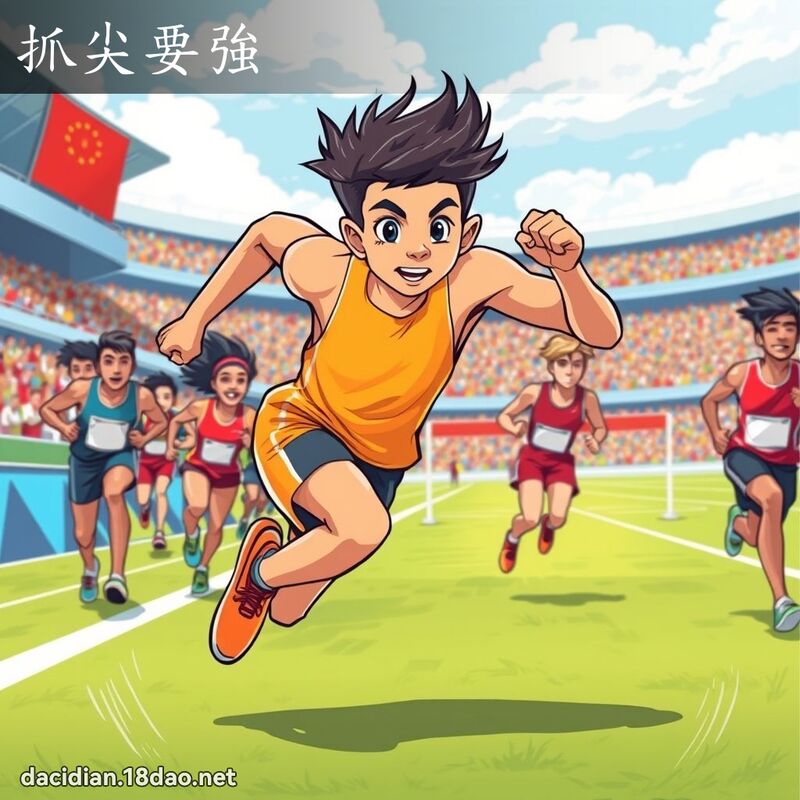 抓尖要强 - 国语大辞典配图