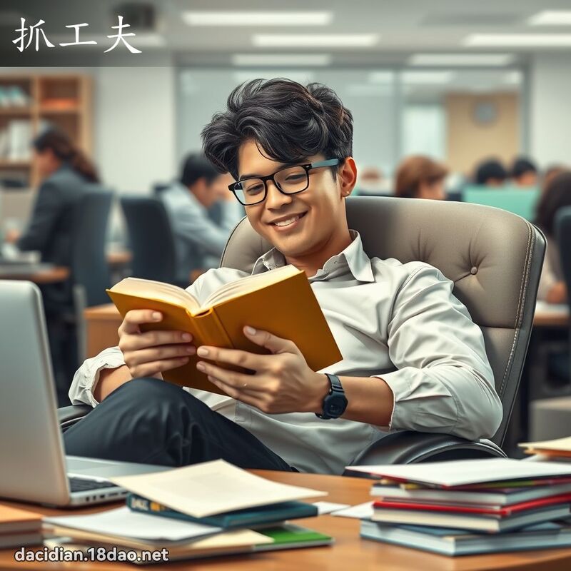 抓工夫 - 国语大辞典配图
