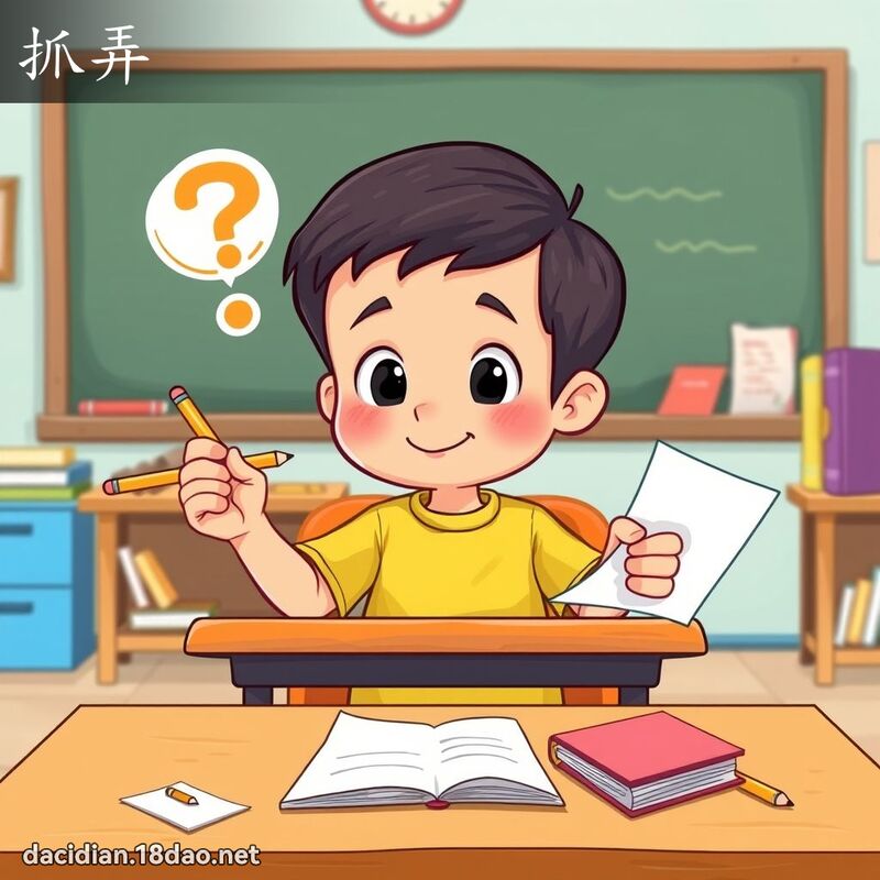 抓弄 - 国语大辞典配图
