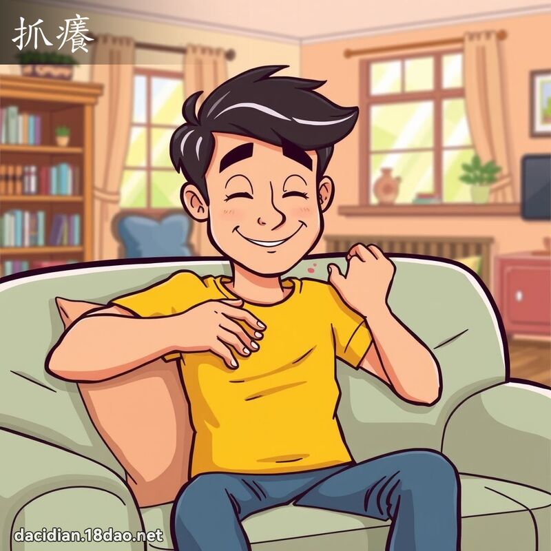 抓癢 - 國語大辭典配圖