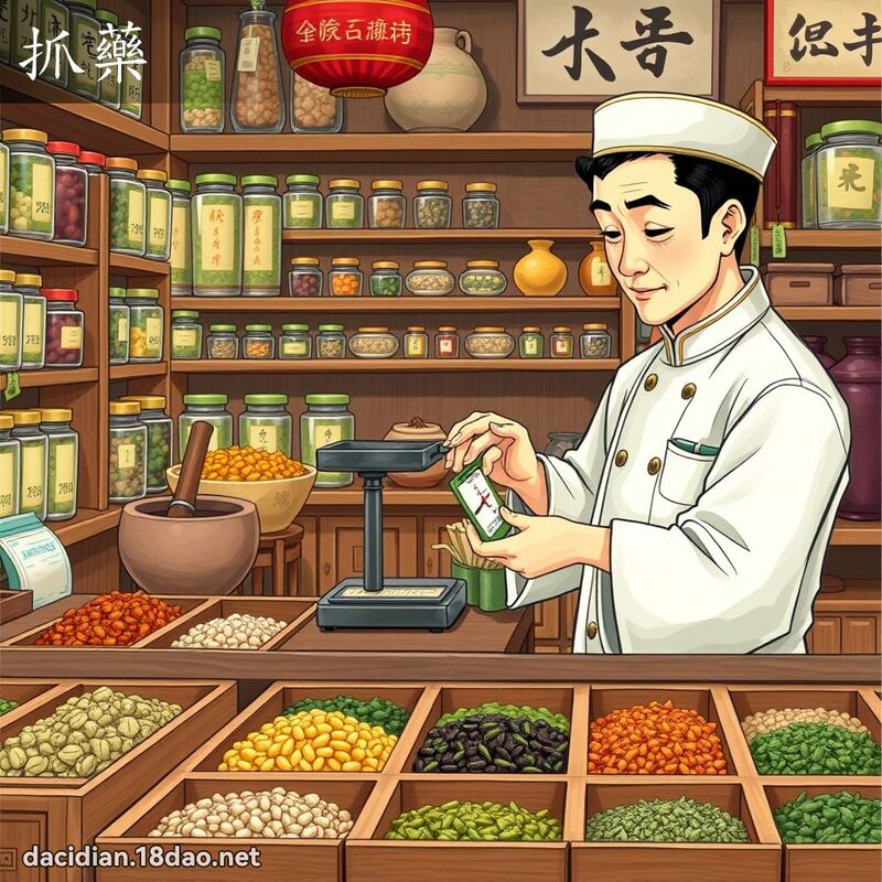 抓藥 - 國語大辭典配圖