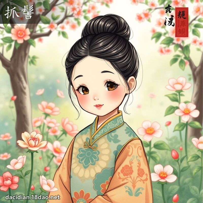抓髻 - 國語大辭典配圖