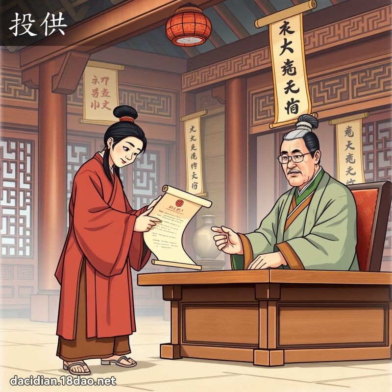 投供 - 國語大辭典配圖