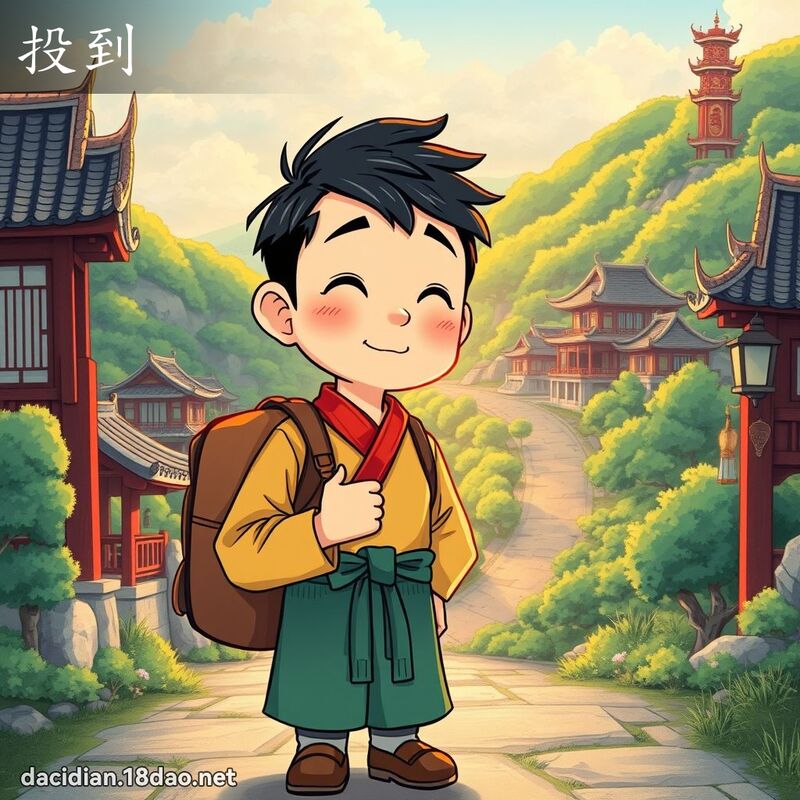 投到 - 国语大辞典配图