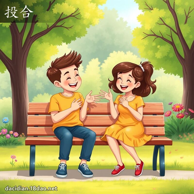 投合 - 国语大辞典配图