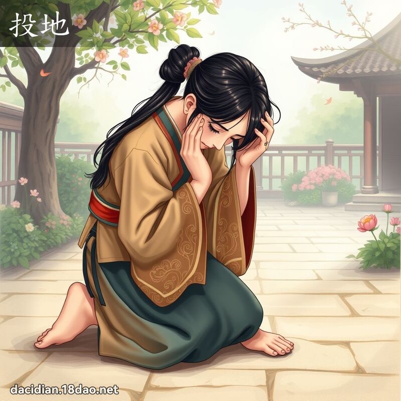 投地 - 国语大辞典配图