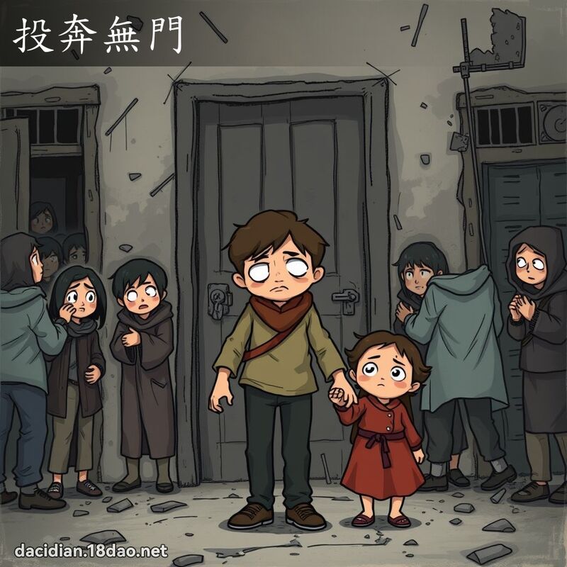 投奔无门 - 国语大辞典配图