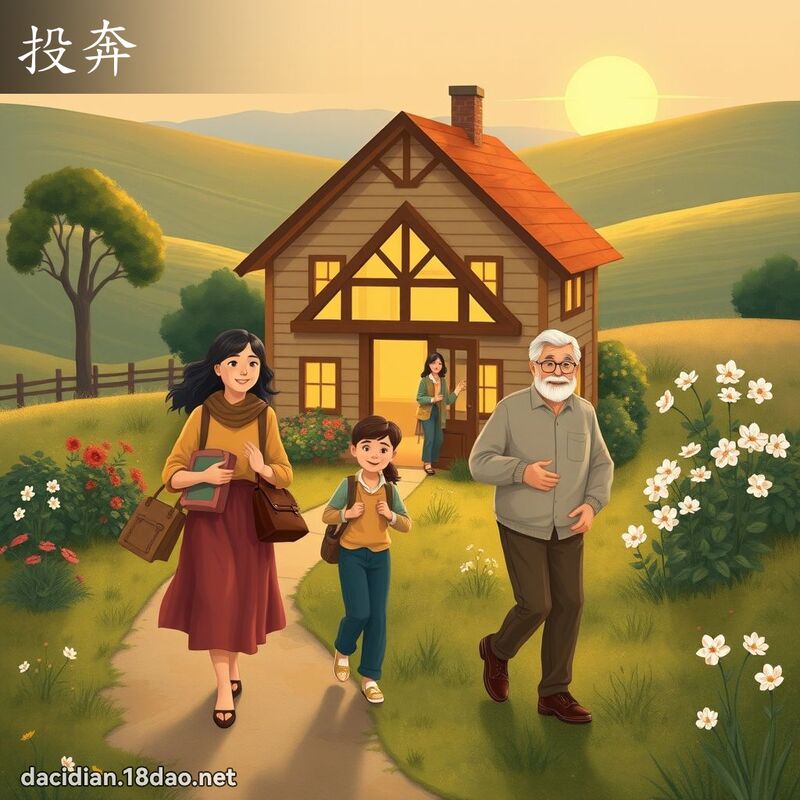 投奔 - 國語大辭典配圖