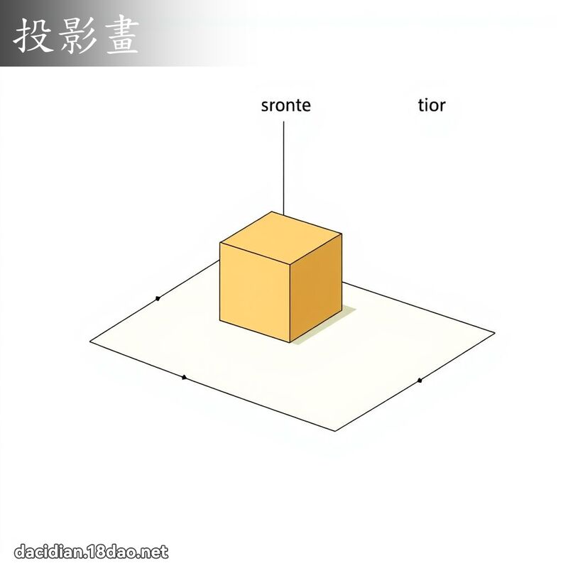 投影画 - 国语大辞典配图