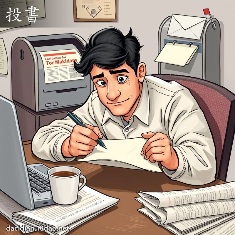 投书 - 国语大辞典配图