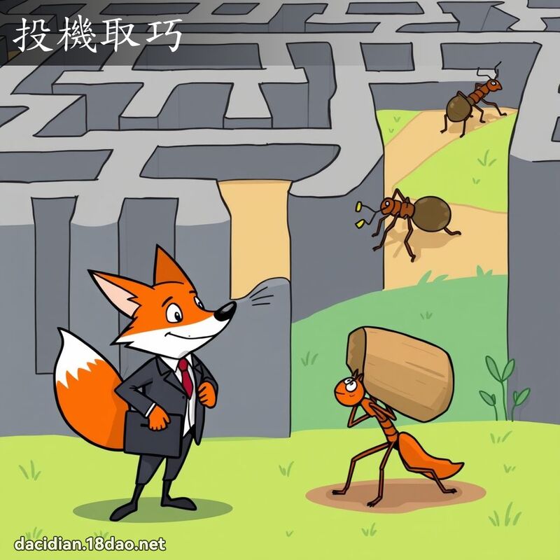 投机取巧 - 国语大辞典配图