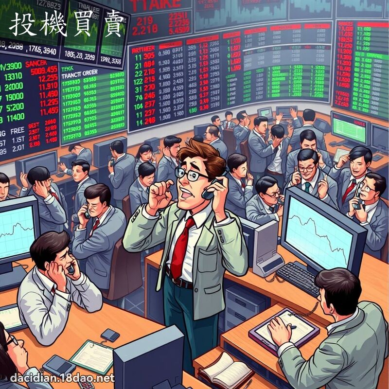 投机买卖 - 国语大辞典配图