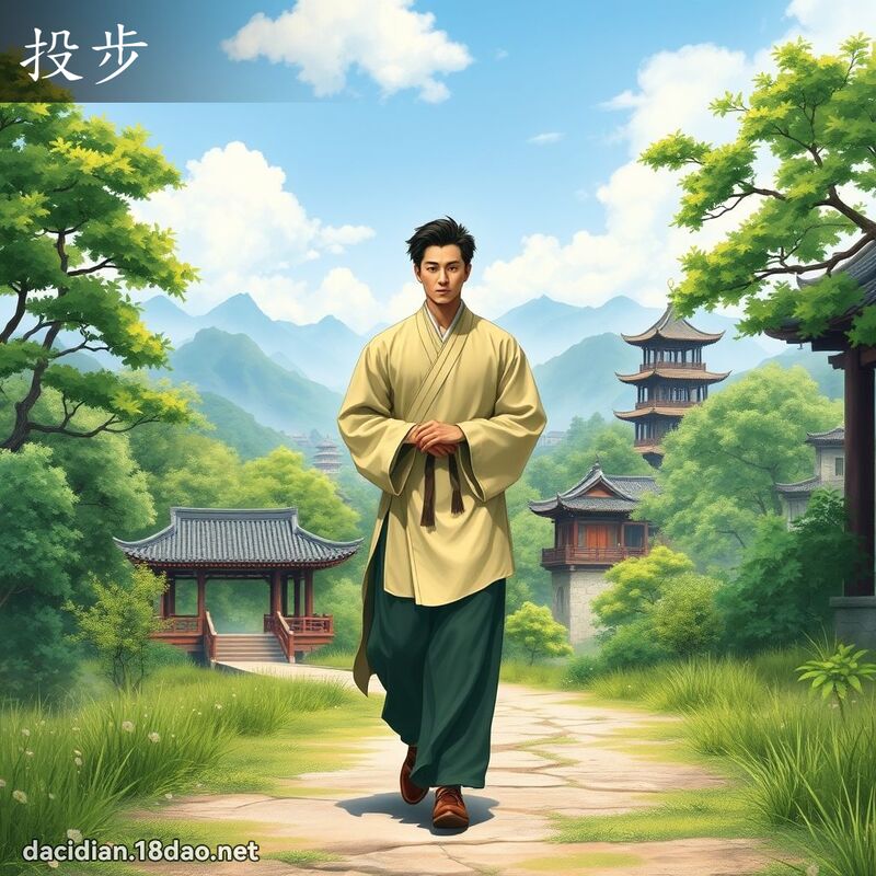 投步 - 国语大辞典配图
