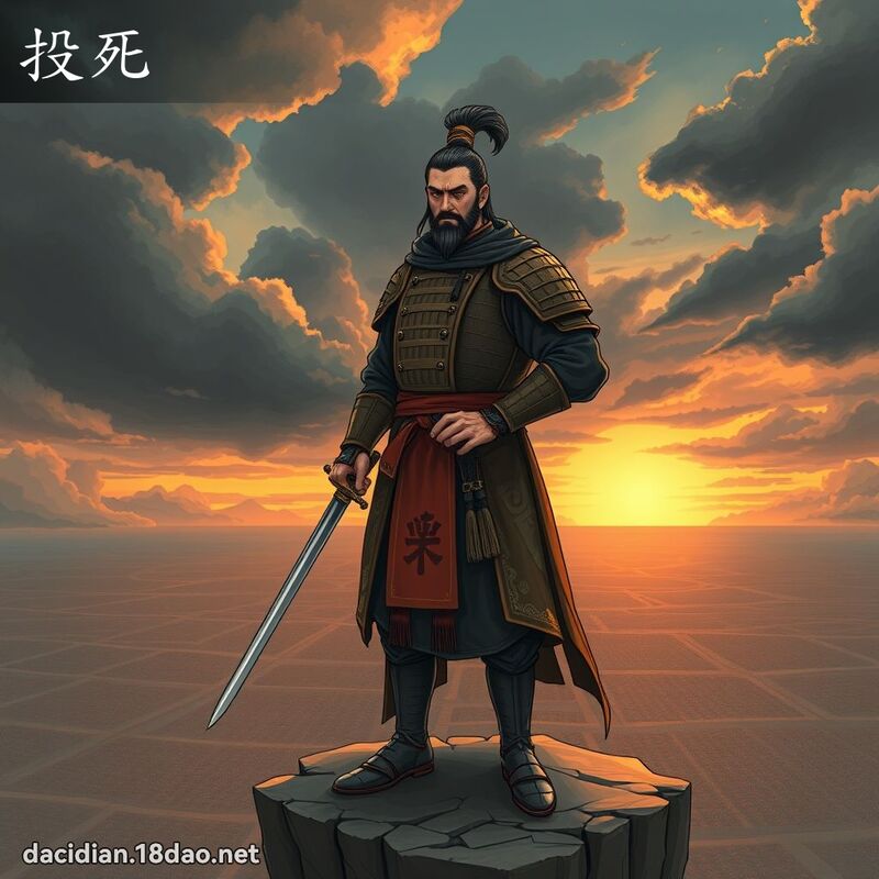 投死 - 国语大辞典配图