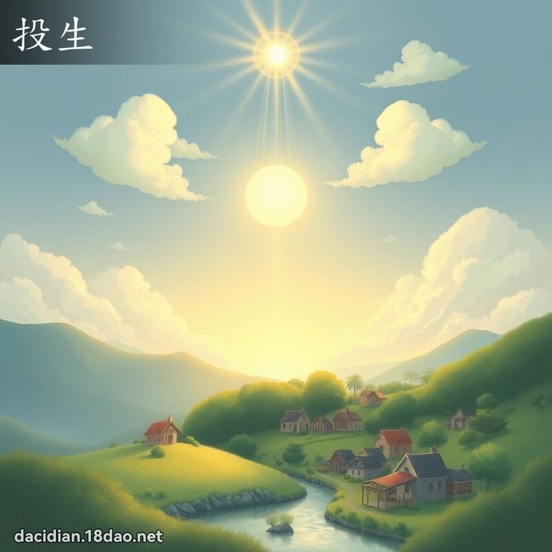 投生 - 国语大辞典配图