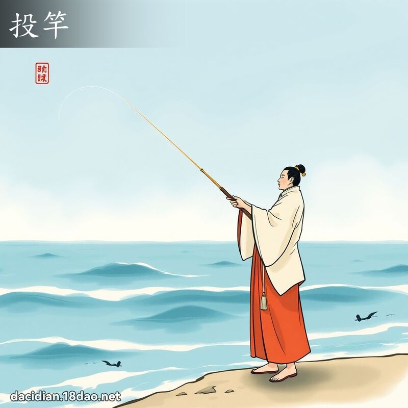 投竿 - 国语大辞典配图