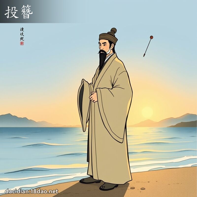 投簪 - 国语大辞典配图