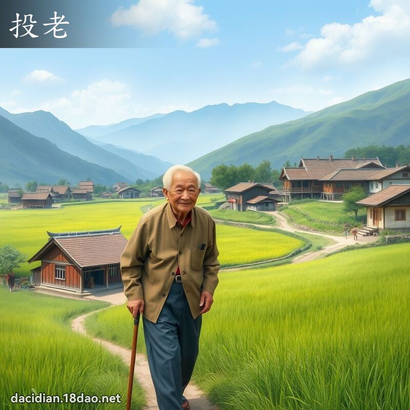 投老 - 国语大辞典配图