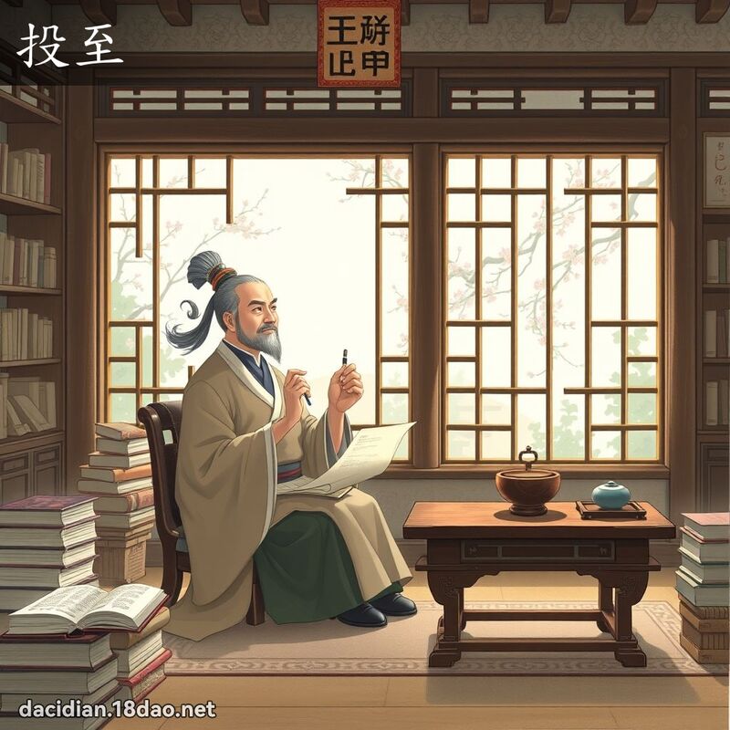 投至 - 國語大辭典配圖