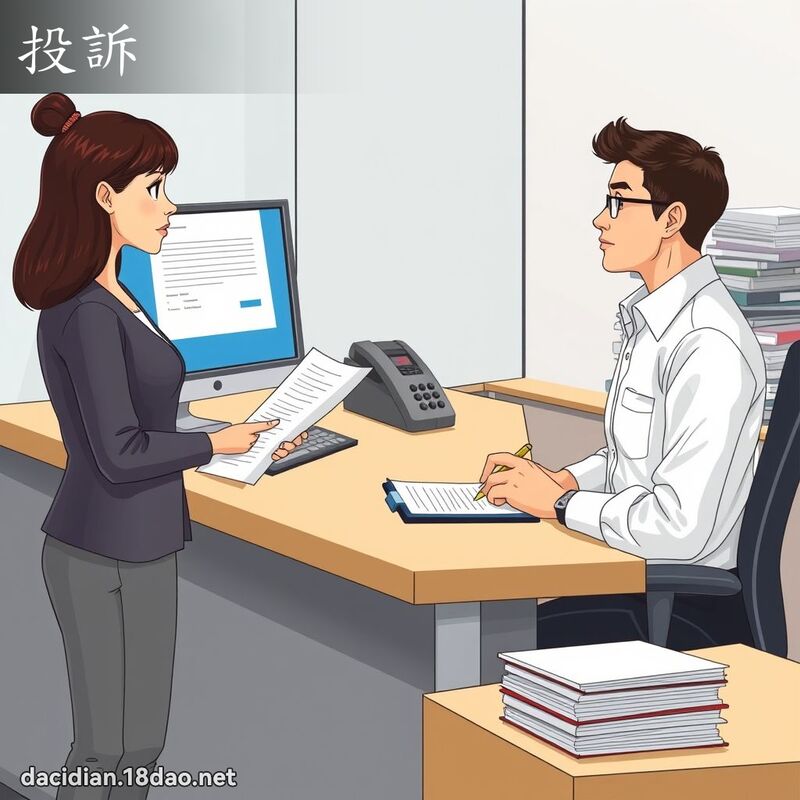 投訴 - 國語大辭典配圖