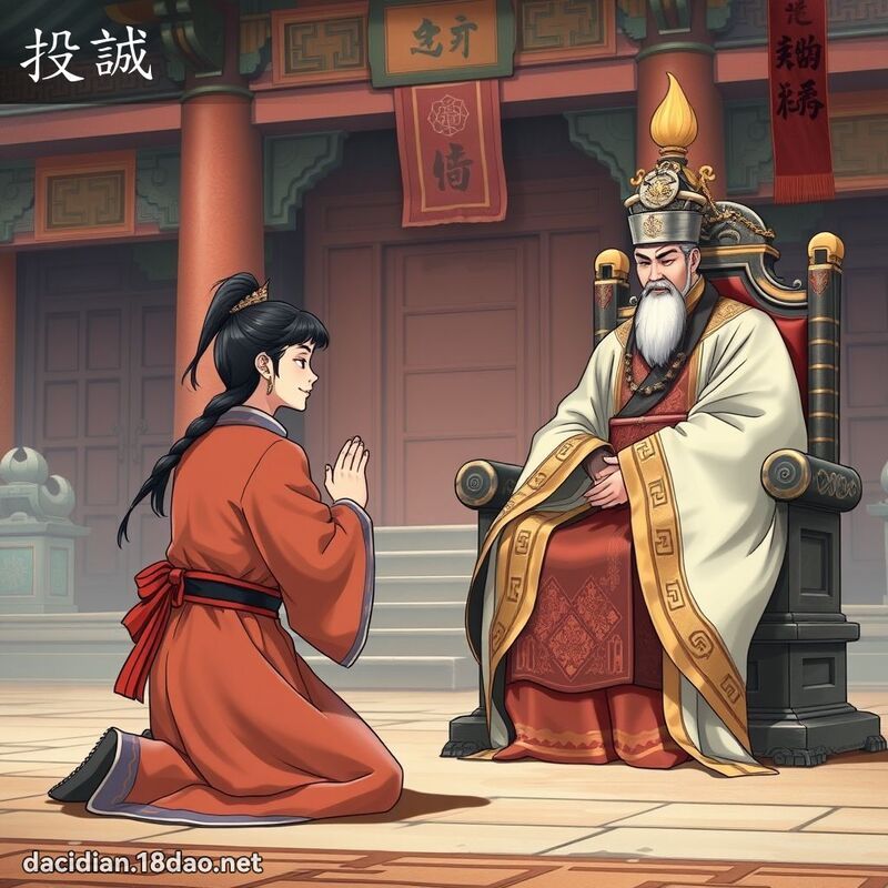 投诚 - 国语大辞典配图