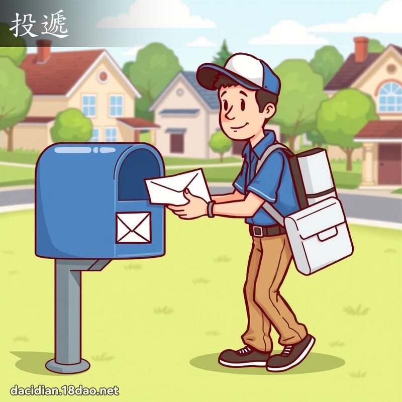 投遞 - 國語大辭典配圖