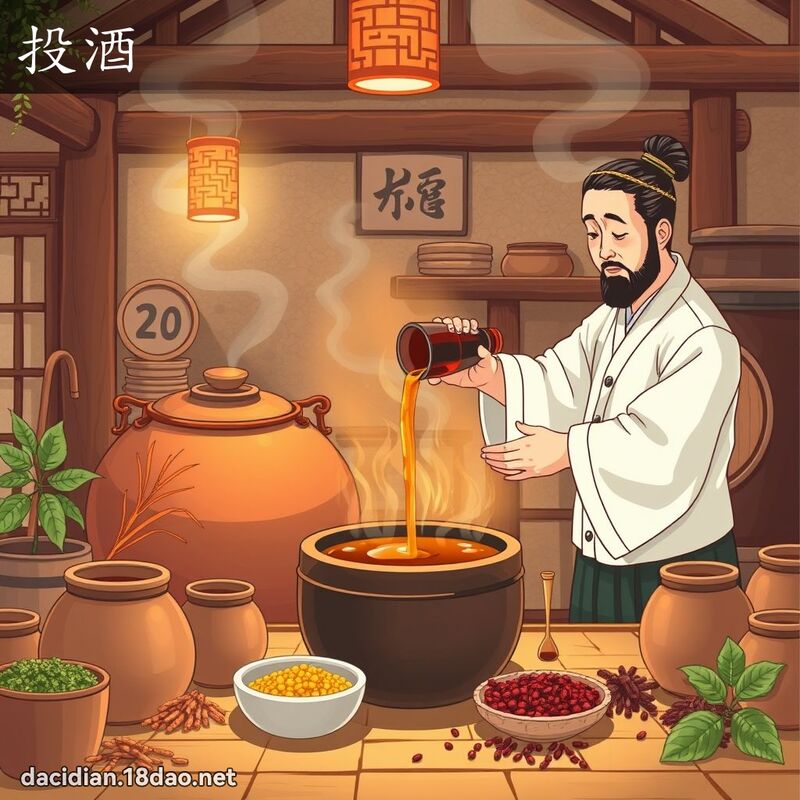 投酒 - 國語大辭典配圖