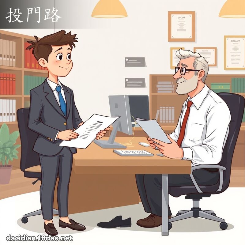 投門路 - 國語大辭典配圖